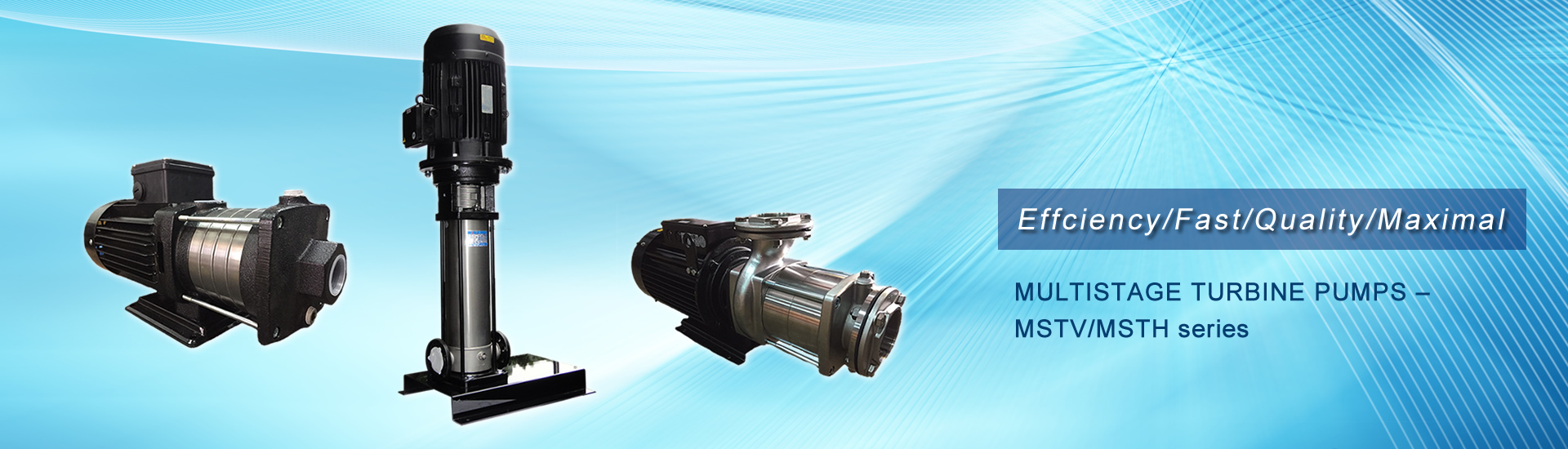 MULTISTAGE TURBINE PUMPS – MSTV/MSTH series